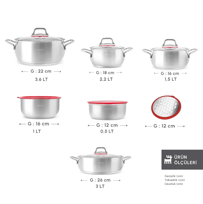 Karaca Stream Bone Saturn 24 Parça 6 Kişilik Yemek Takımı Platin