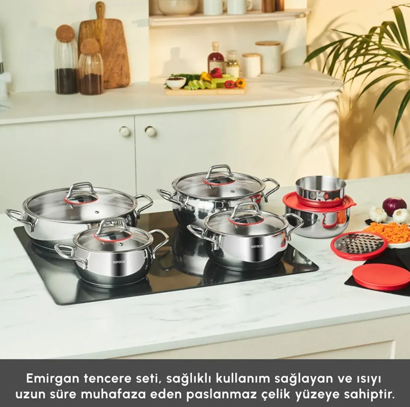 Karaca Stream Bone Saturn 24 Parça 6 Kişilik Yemek Takımı Platin